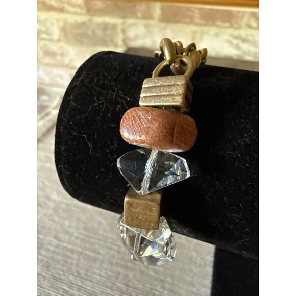 Kenneth Cole New York Crystal & Stone Bracelet Vintage Style - Picture 2 of 14